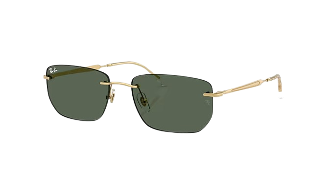 Ray-Ban RB3768 001/71 56-17 randlose Sonnenbrille in Gold