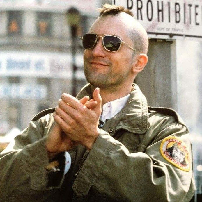 Robert De Niro mit Randolph Aviator in Taxi Driver