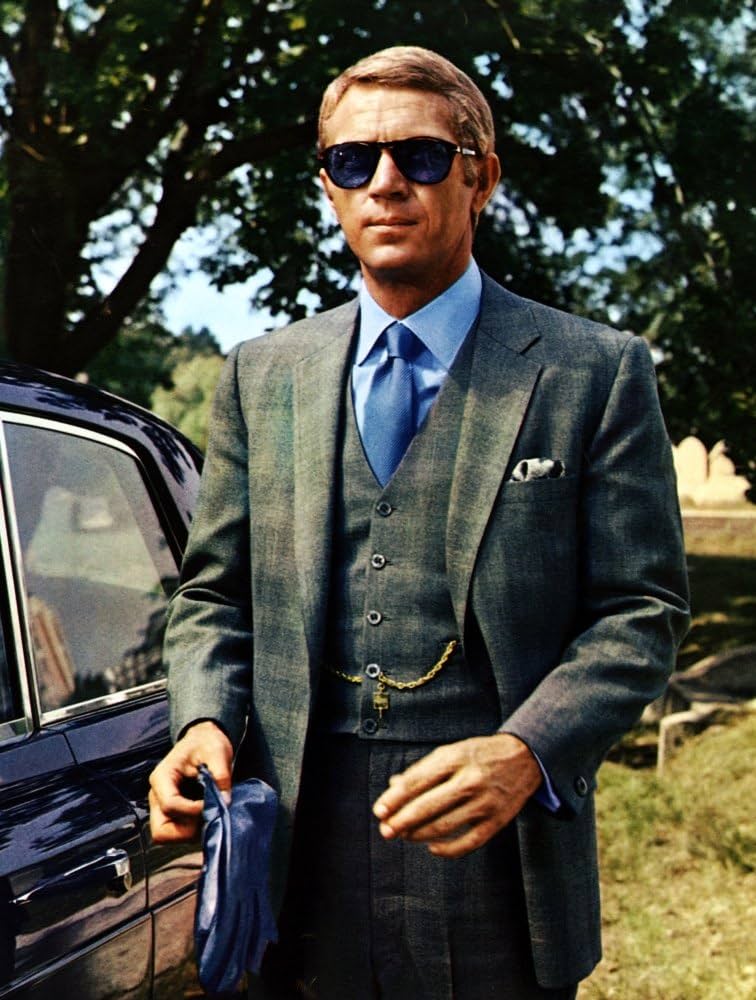 Steve McQueen mit Persol 714 in Thomas Crown ist nicht zu fassen