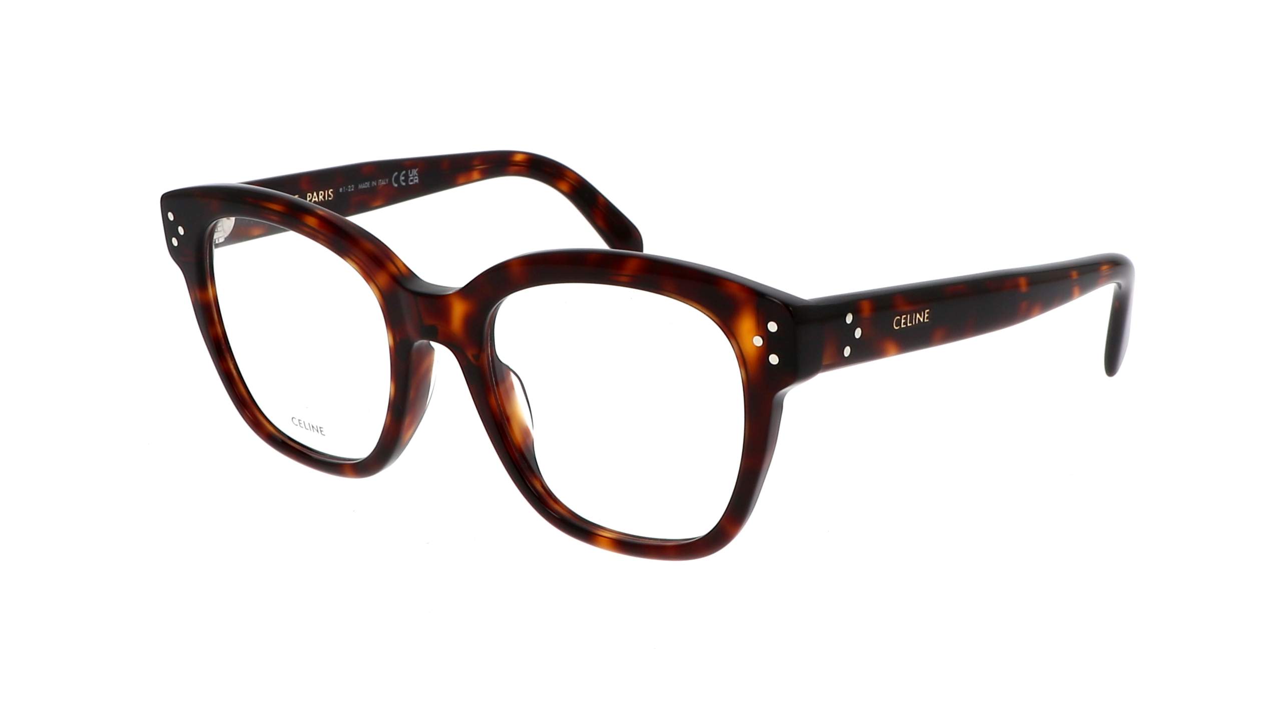 CELINE CL50086I 054 – weiche Cateye aus Havanna-Acetat