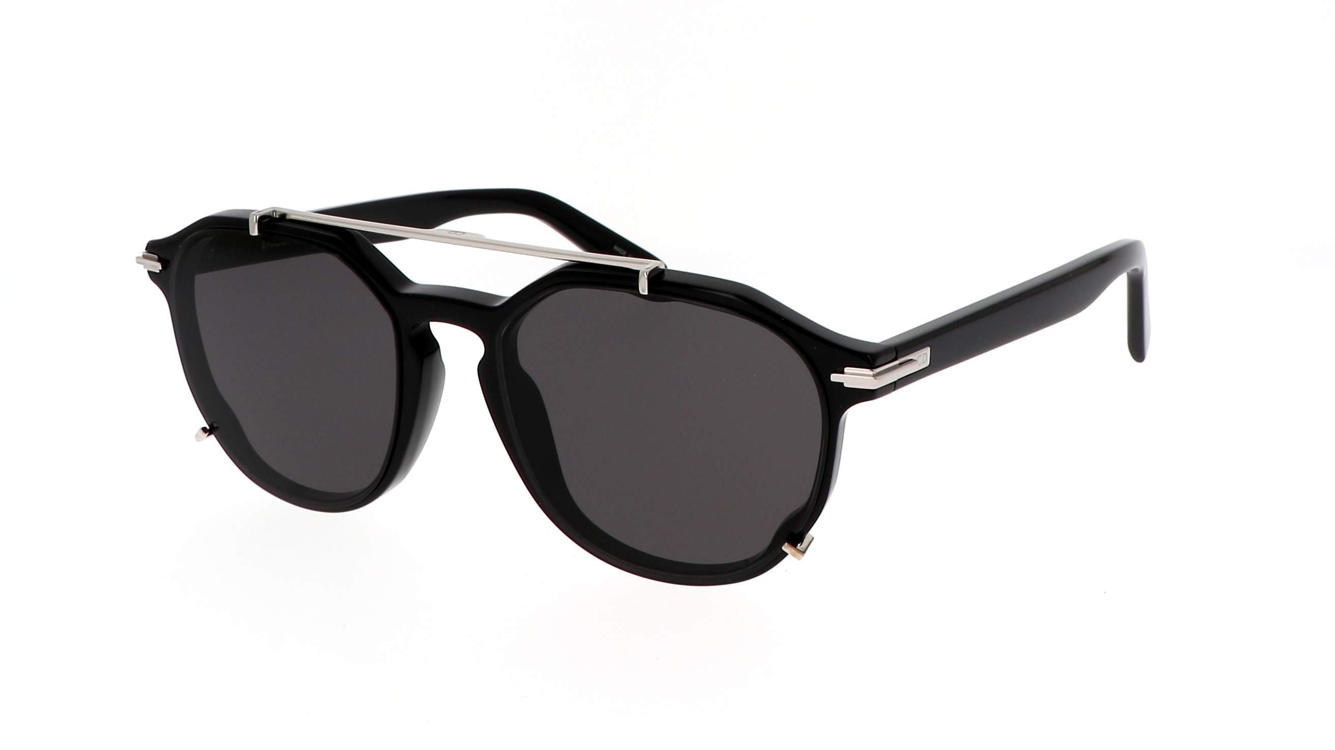 Dior DiorBlackSuit RI 10A0 schwarze rechteckige Sonnenbrille