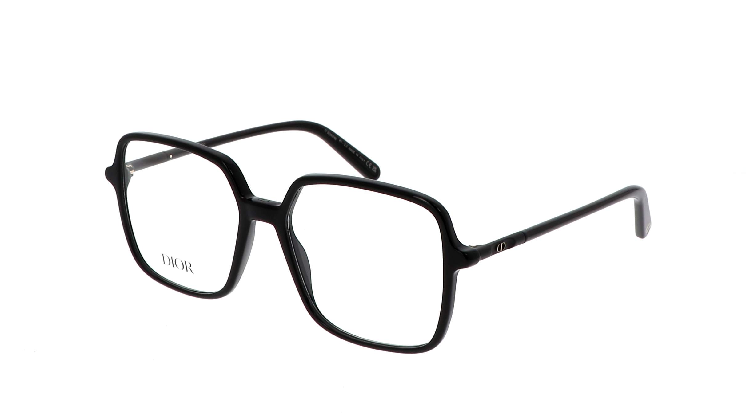 Dior MINI CD O S2I 1100 – eckige Fassung aus schwarzem Acetat