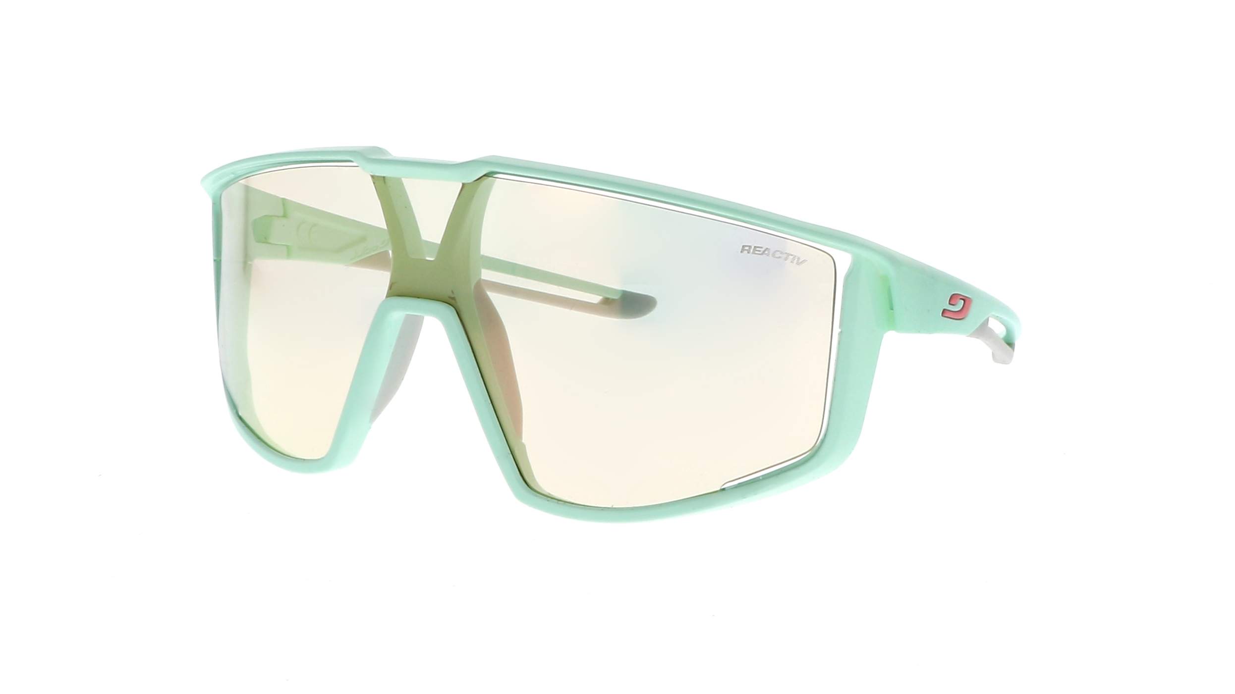 Julbo Fury grün matt Reactiv Sonnenbrille für Trail und Radfahren
