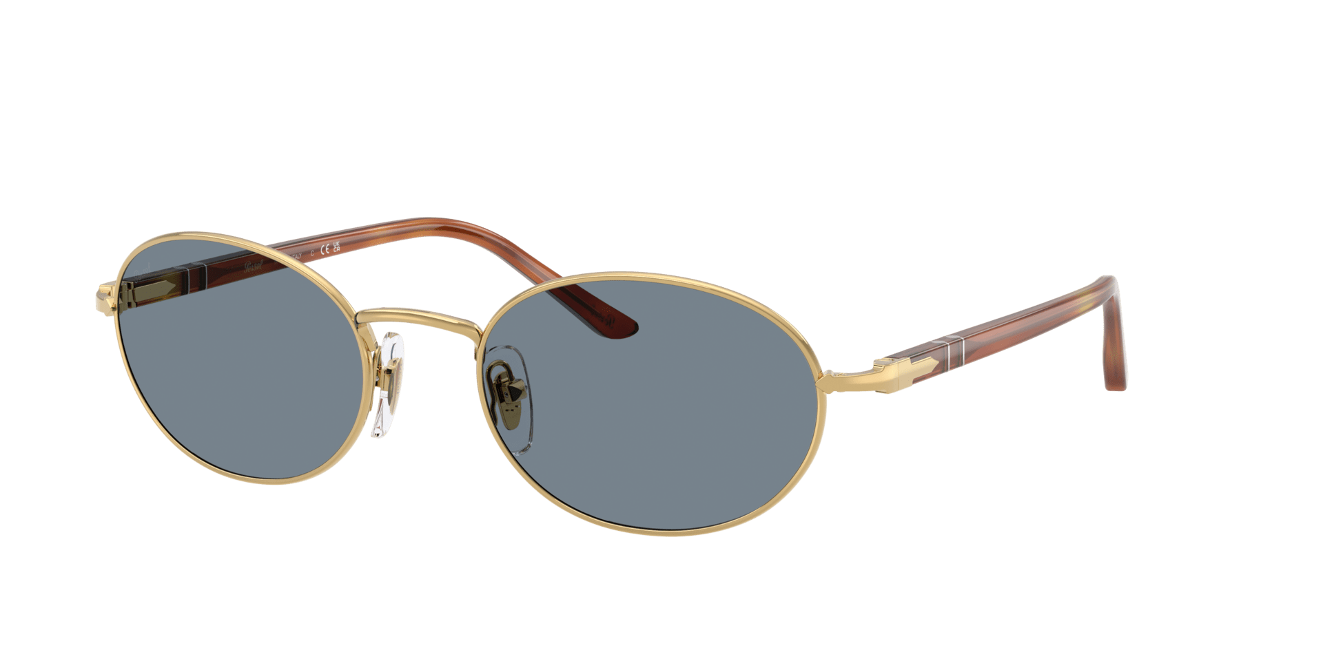 Persol Ida PO1018S in Gold mit grau-blauen Gläsern